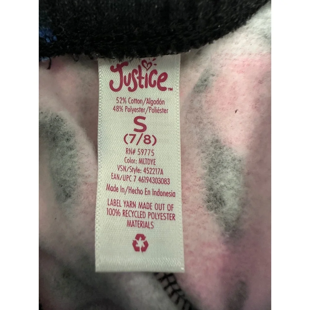 Justice Multicolor MLTDYE Sweatpants Small